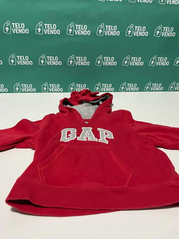 Felpa rossa Gap con cappuccio – 18-24 mesi
