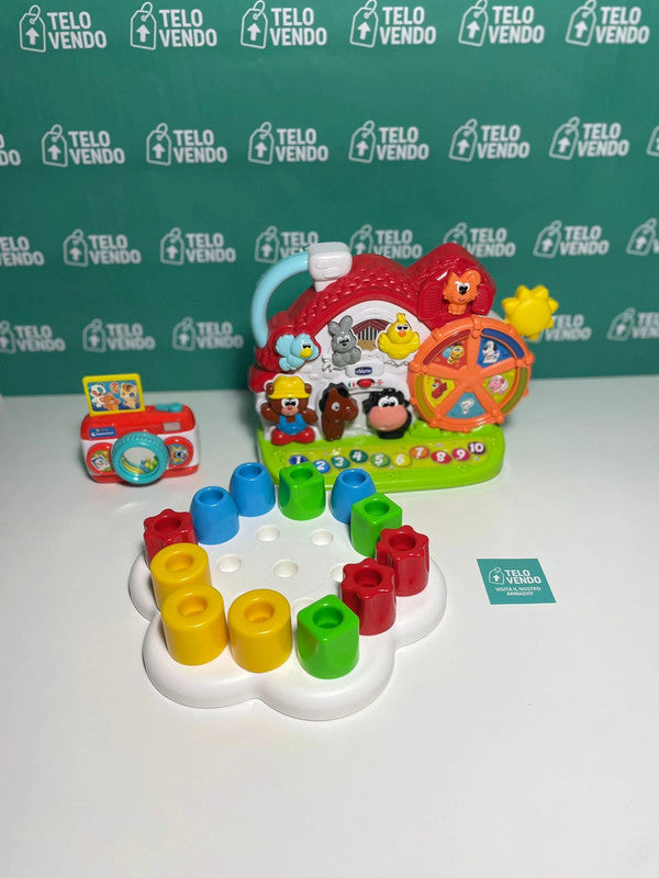 Lotto giochi educativi Chicco e primi incastri – perfetti dai 12 mesi