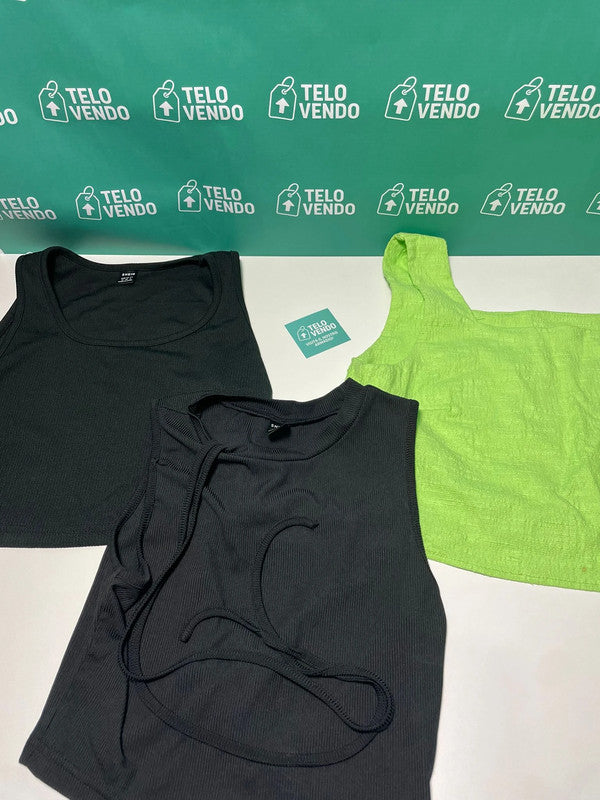 Lotto 3 top donna – basic e colorati