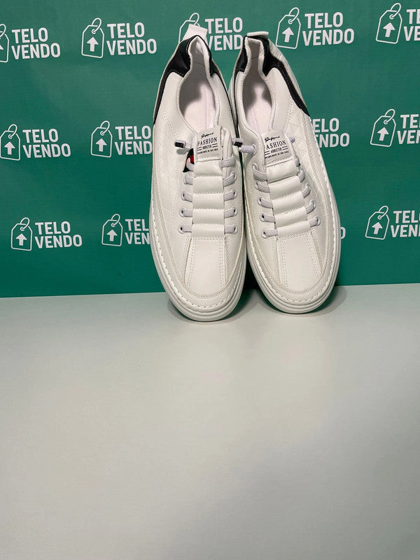 Sneakers bianche unisex – stile casual