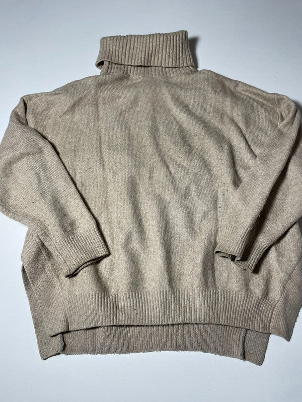 Maglione a collo alto beige H&M