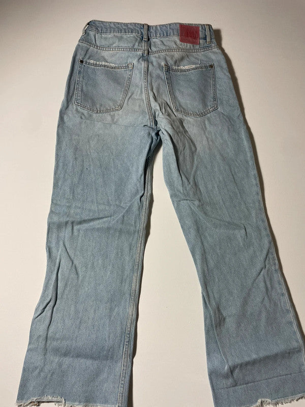 Jeans vintage a zampa / gamba dritta – lavaggio chiaro Zara