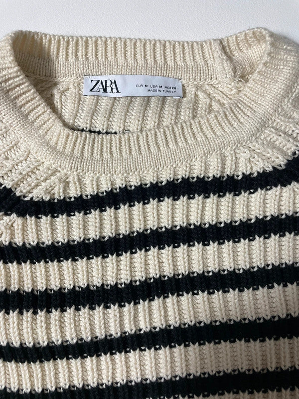 ZARA – Maglione a righe bianco e nero