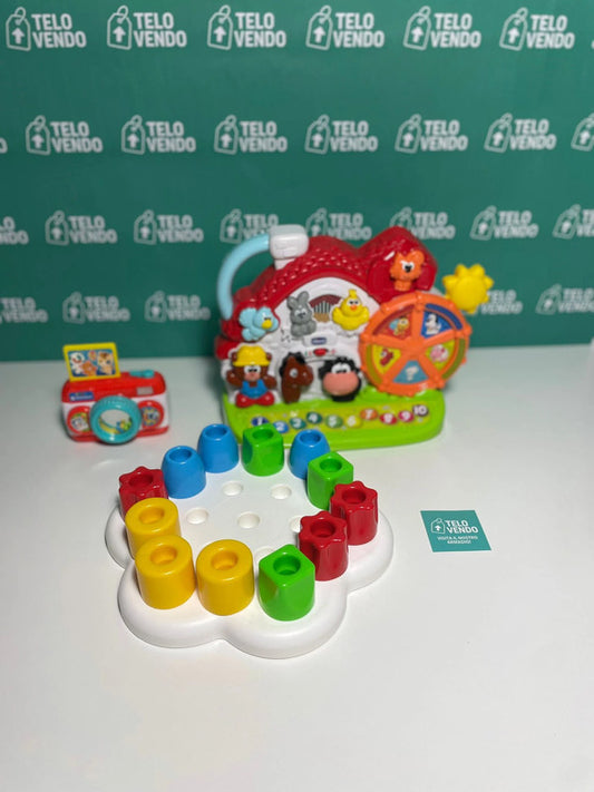 Lotto giochi educativi Chicco e primi incastri – perfetti dai 12 mesi