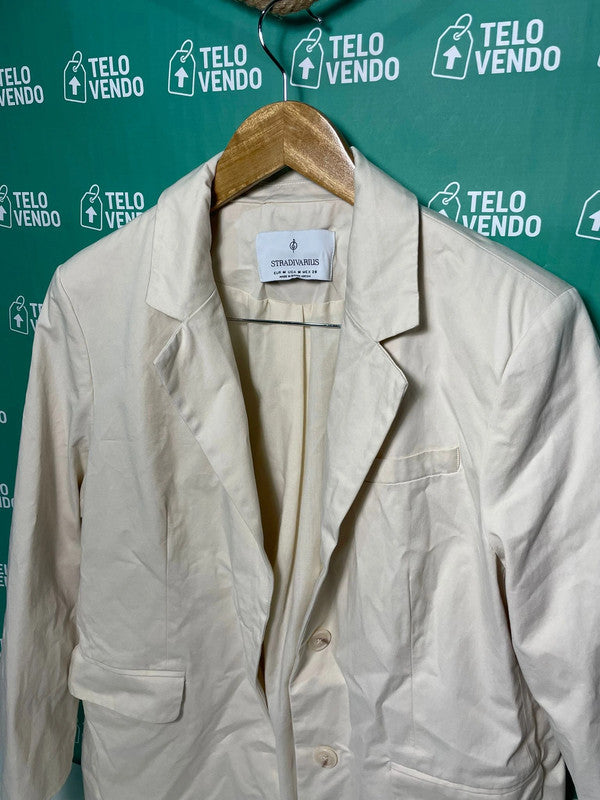 Blazer donna Stradivarius beige chiaro - taglio classico