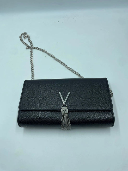 Borsa a tracolla elegante nera con catena