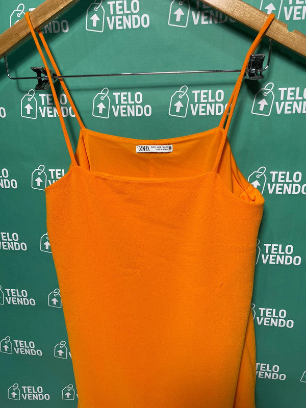 Vestito arancione – con spalline sottili