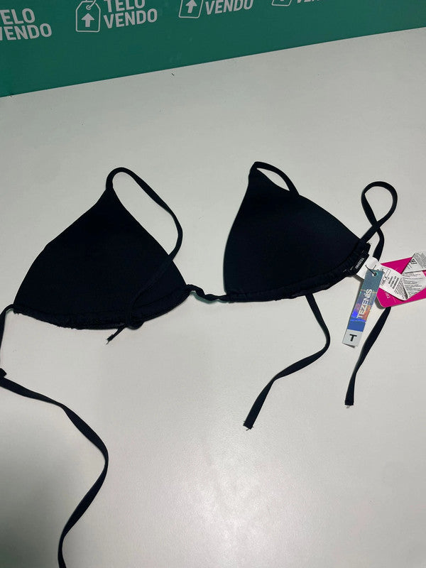 Top bikini a triangolo nero Tezenis – taglia T – nuovo con etichetta