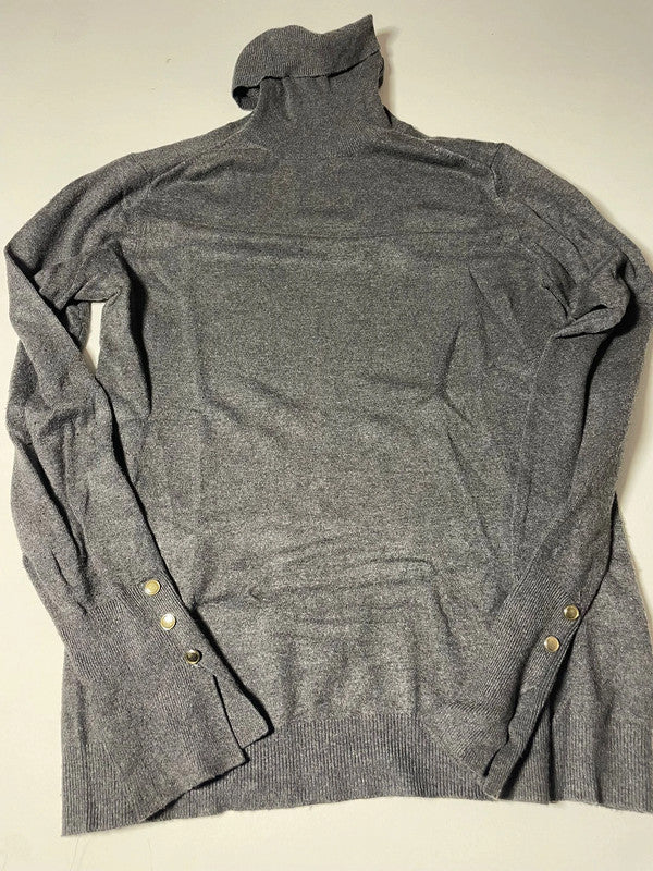 Maglione a collo alto grigio Zara