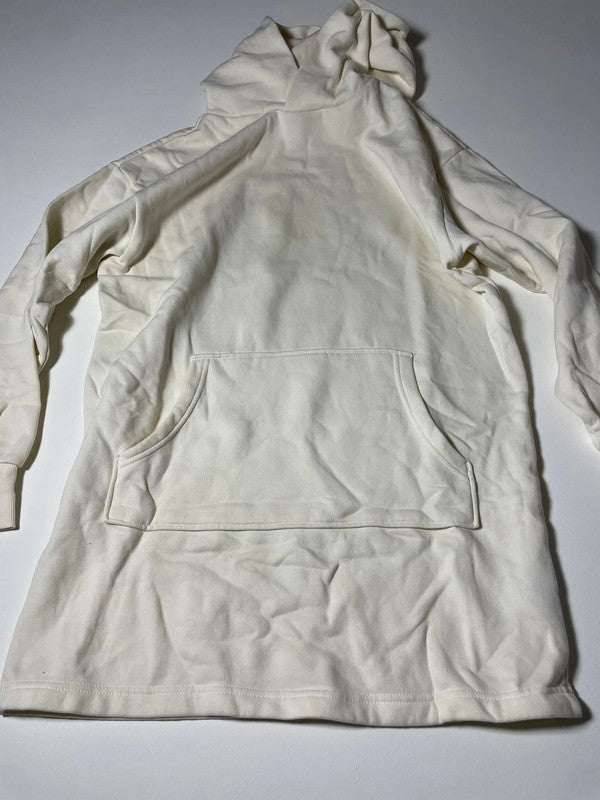 Felpa con cappuccio bianca H&M