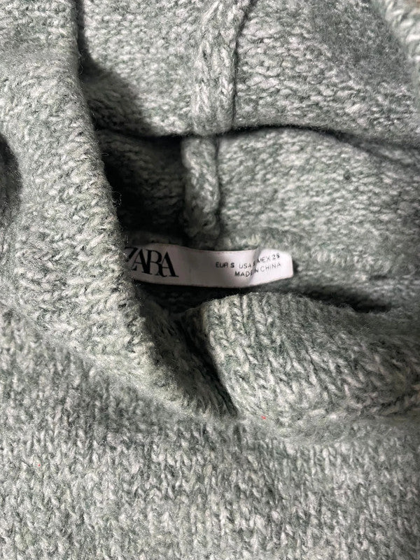 Felpa corta con cappuccio zara