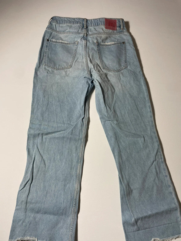 Jeans vintage a zampa / gamba dritta – lavaggio chiaro Zara