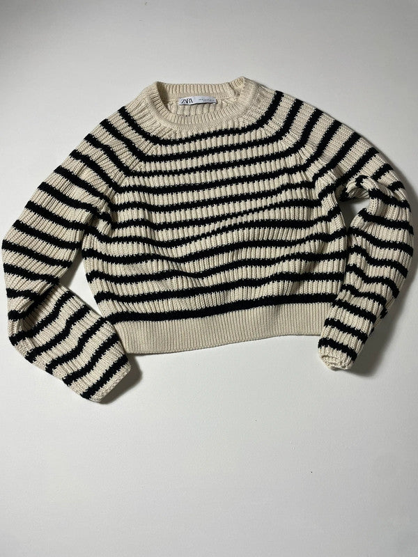 ZARA – Maglione a righe bianco e nero