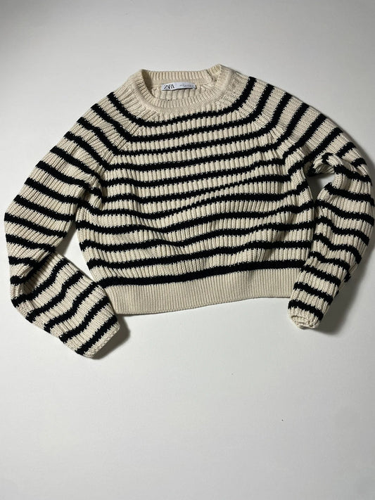 ZARA – Maglione a righe bianco e nero
