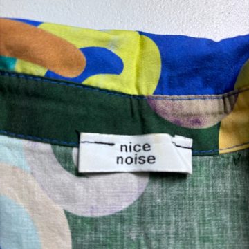 Nice Noise camicia lunga fantasia multicolor spirali
