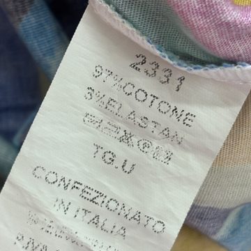 Nice Noise camicia lunga fantasia multicolor spirali