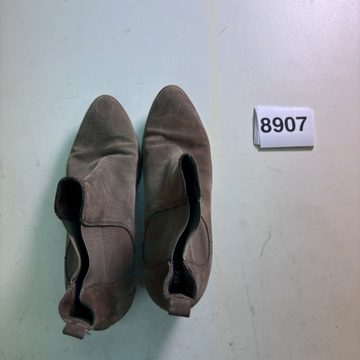 Stivaletti chelsea taupe tacco legno taglia 39