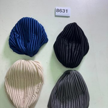 Turbanti plissettati in raso 4 colori