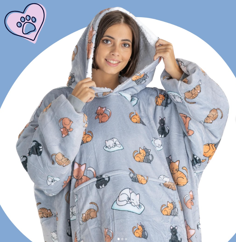 Felpa coperta oversize