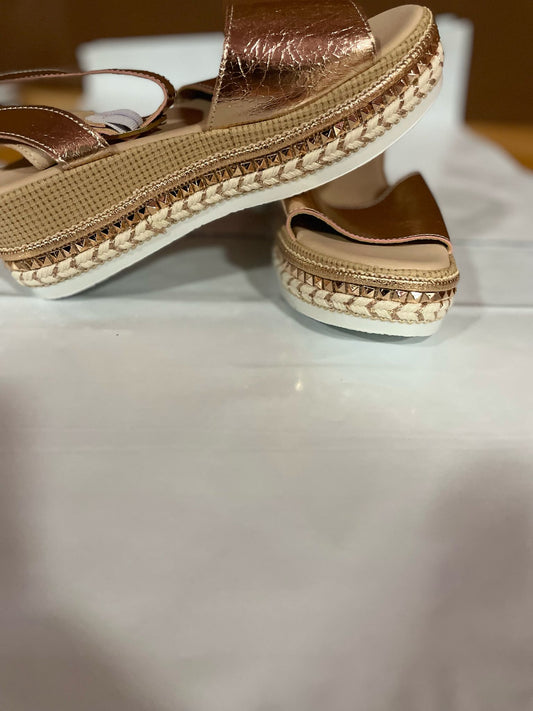 Sandali platform color bronzo