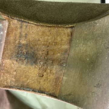 Stivaletti chelsea taupe tacco legno taglia 39