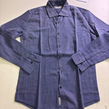 Camicia Claiton blu microfantasia taglia XL